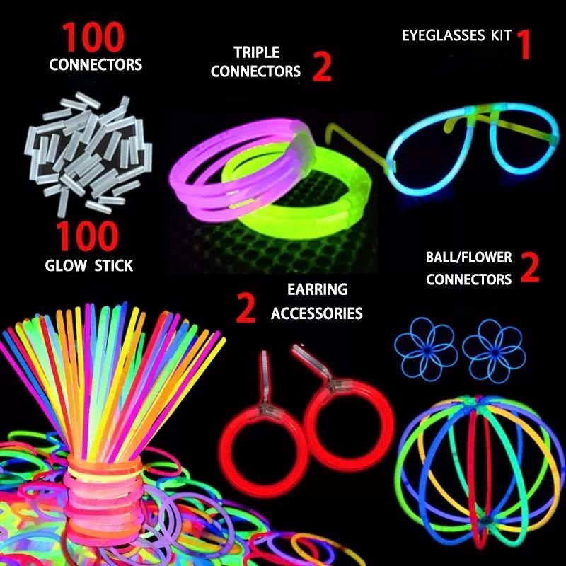 207 pcs Glow Sticks Kit Kids Party Bag Australia - KOI KOI INBOX