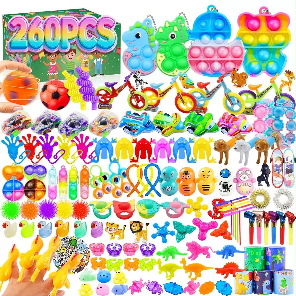 260pcs Fidget Toys Pack Kids Party Bag Australia - KOI KOI INBOX