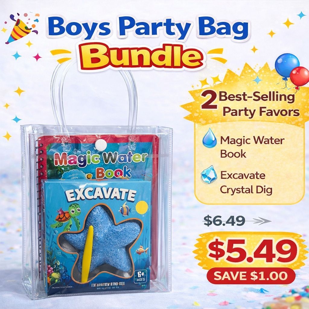 Girls Excavate Fun + Magic Book Bundle Kids Party Bag Australia - KOI KOI INBOX