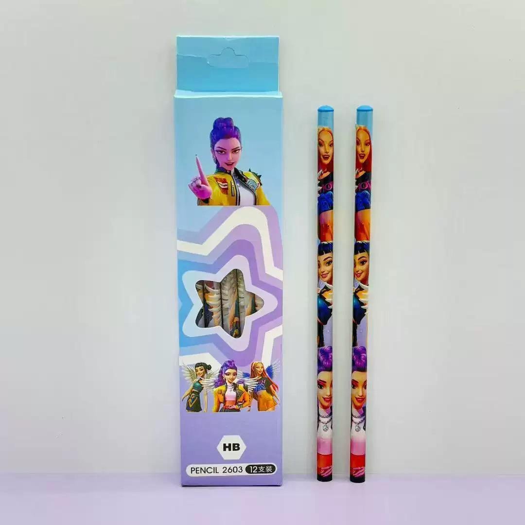 Kpop Demon Hunters HB Pencils (12 pieces) Kids Party Bag Australia - KOI KOI INBOX