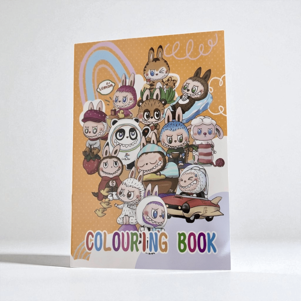Labubu Colouring Book (A5) Kids Party Bag Australia - KOI KOI INBOX