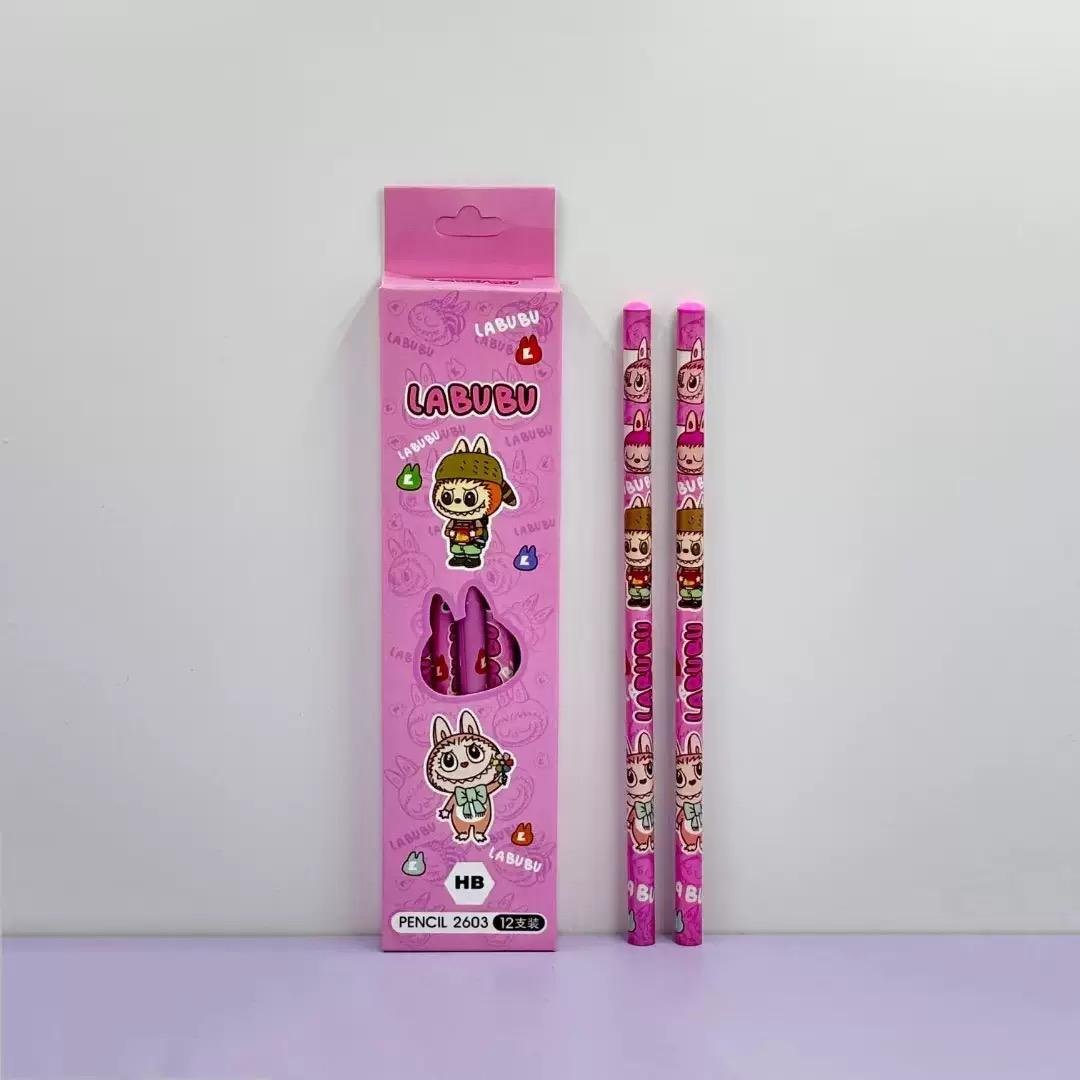 Labubu HB Pencils (12 pieces) Kids Party Bag Australia - KOI KOI INBOX