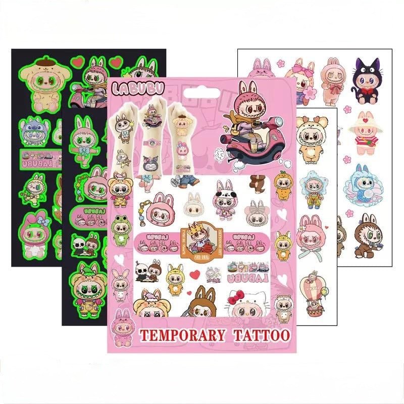 Labubu Temporary Tattoo Kids Party Bag Australia - KOI KOI INBOX