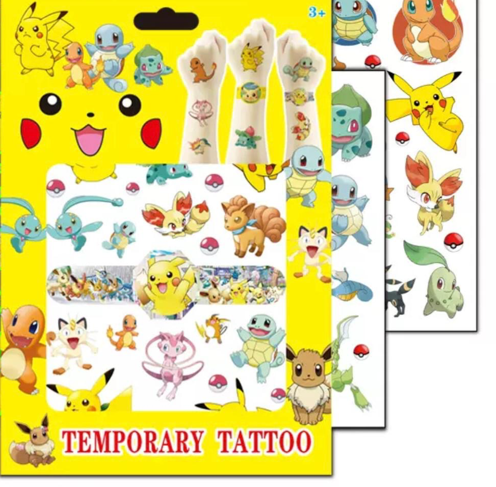PKC Temporary Tattoo (4 sheets) Kids Party Bag Australia - KOI KOI INBOX