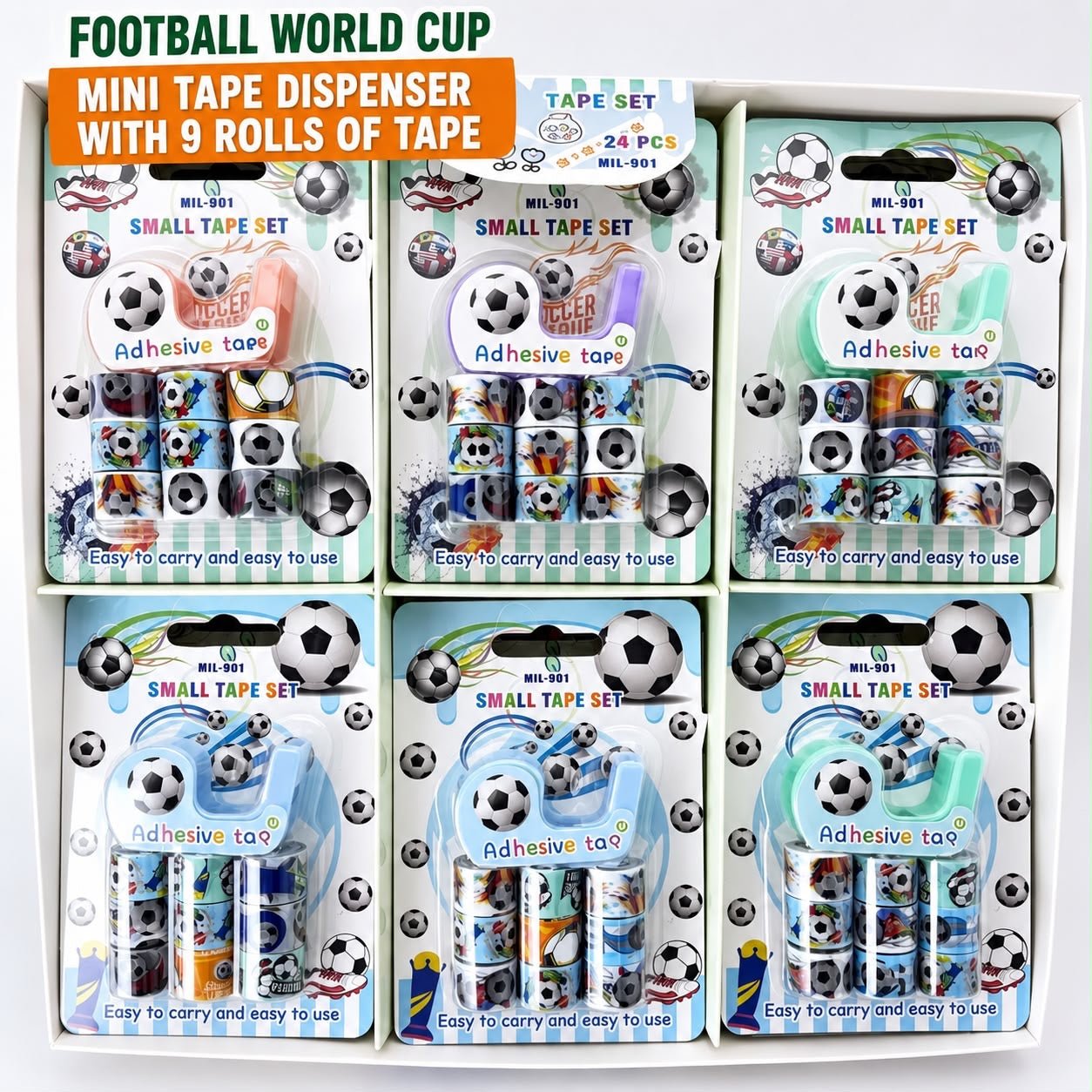 Soccer Mini Tape with Dispenser Kids Party Bag Australia - KOI KOI INBOX