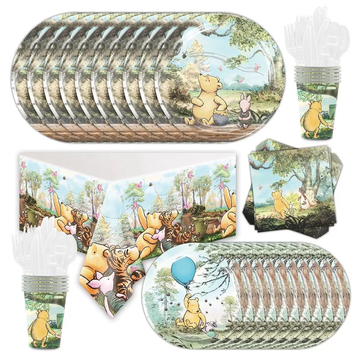 Winnie The Pool Tableware Kids Party Bag Australia - KOI KOI INBOX