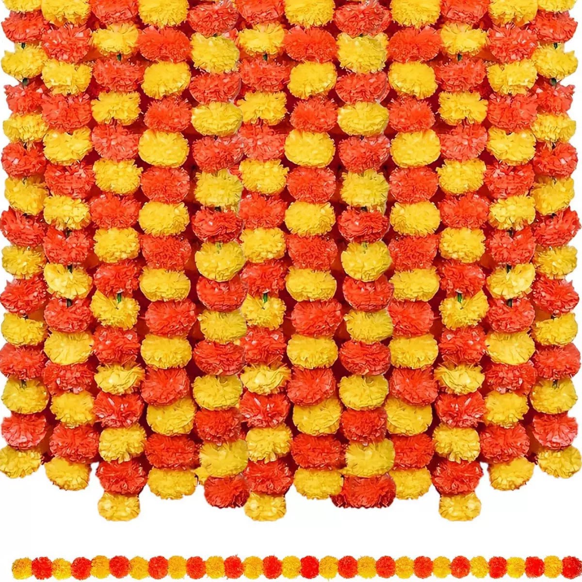 Indian Decoration Artificial Marigold Garlands