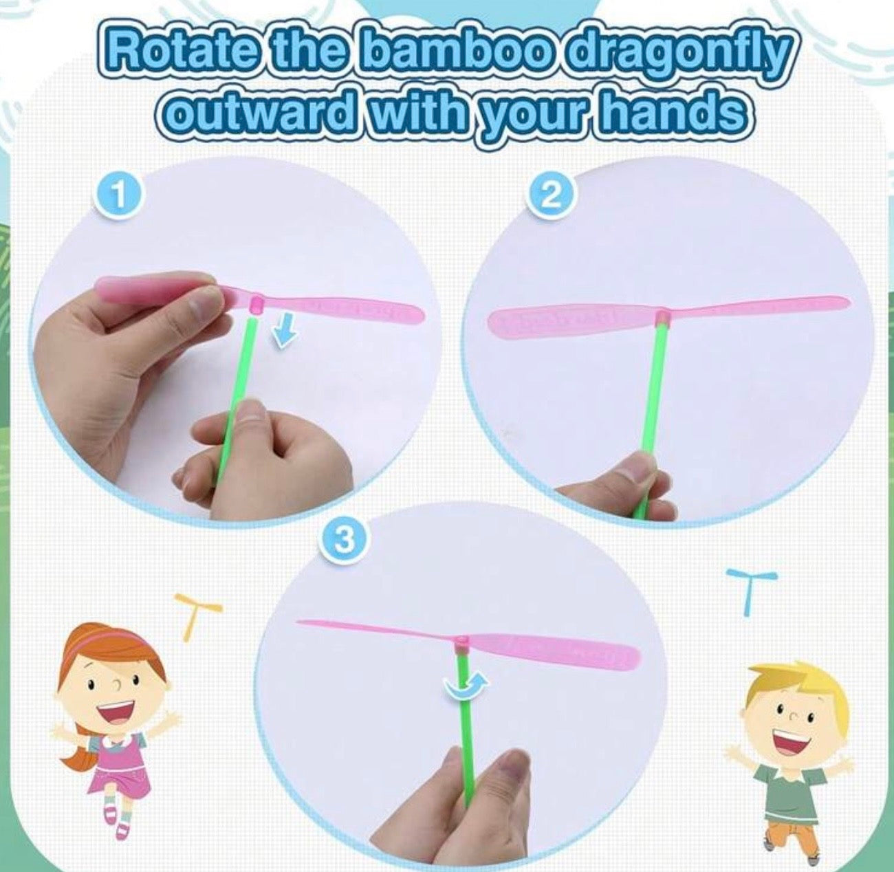 Bamboo Dragonfly (12 in a pack)