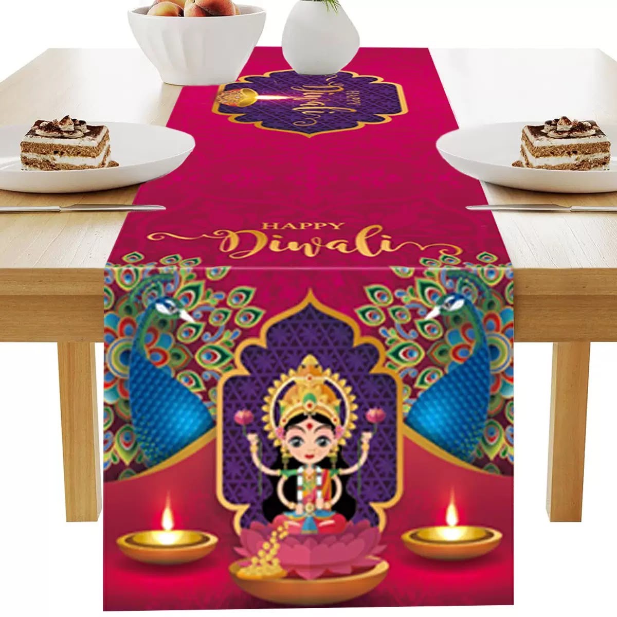Indian Diwali Table Runner Decoration | Multiple Designs