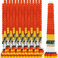 Indian Diwali Artificial Marigold Flower String with Bells and Green Leaves Decoration