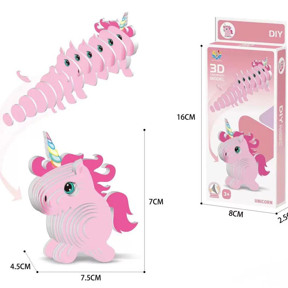 Animals DIY 3D Cardboard Model Kids Party Bag Australia - KOI KOI INBOX