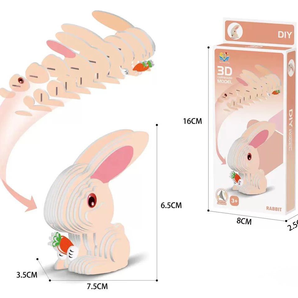 Animals DIY 3D Cardboard Model Kids Party Bag Australia - KOI KOI INBOX