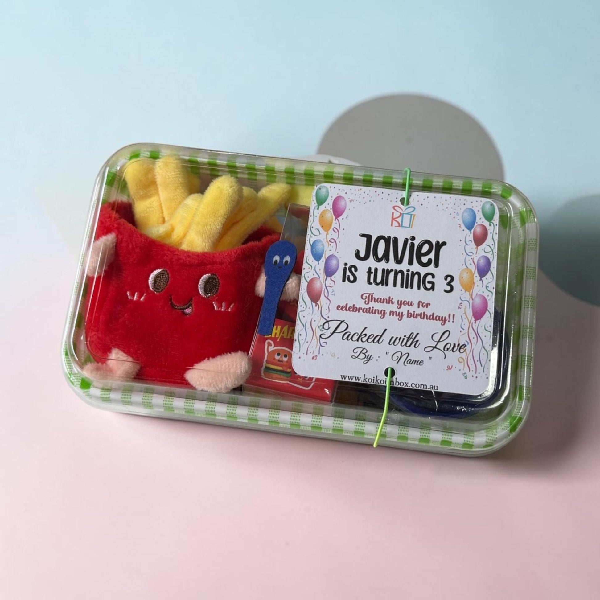 Bento Party Set (Boys) Kids Party Bag Australia - KOI KOI INBOX