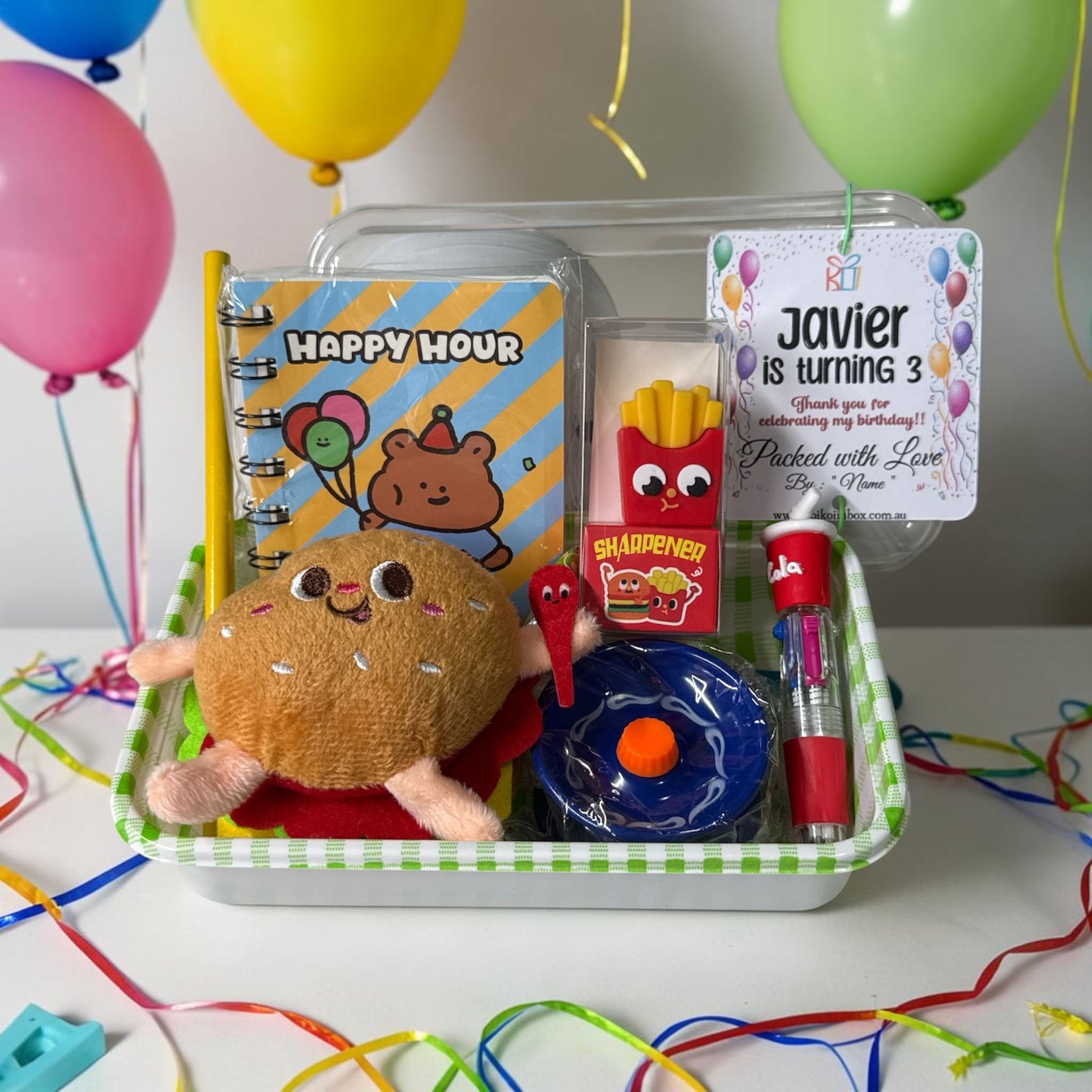 Bento Party Set (Boys) Kids Party Bag Australia - KOI KOI INBOX