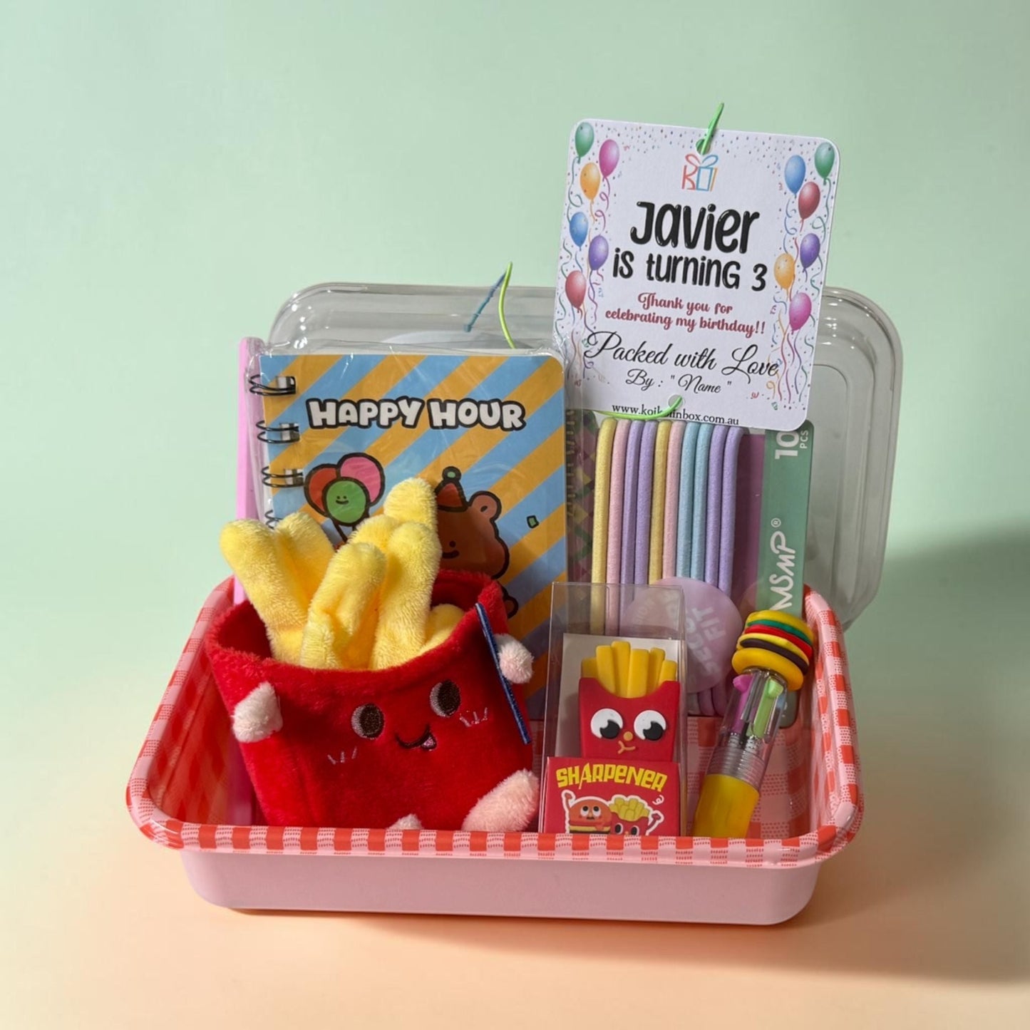Bento Party Set (Girls) Kids Party Bag Australia - KOI KOI INBOX