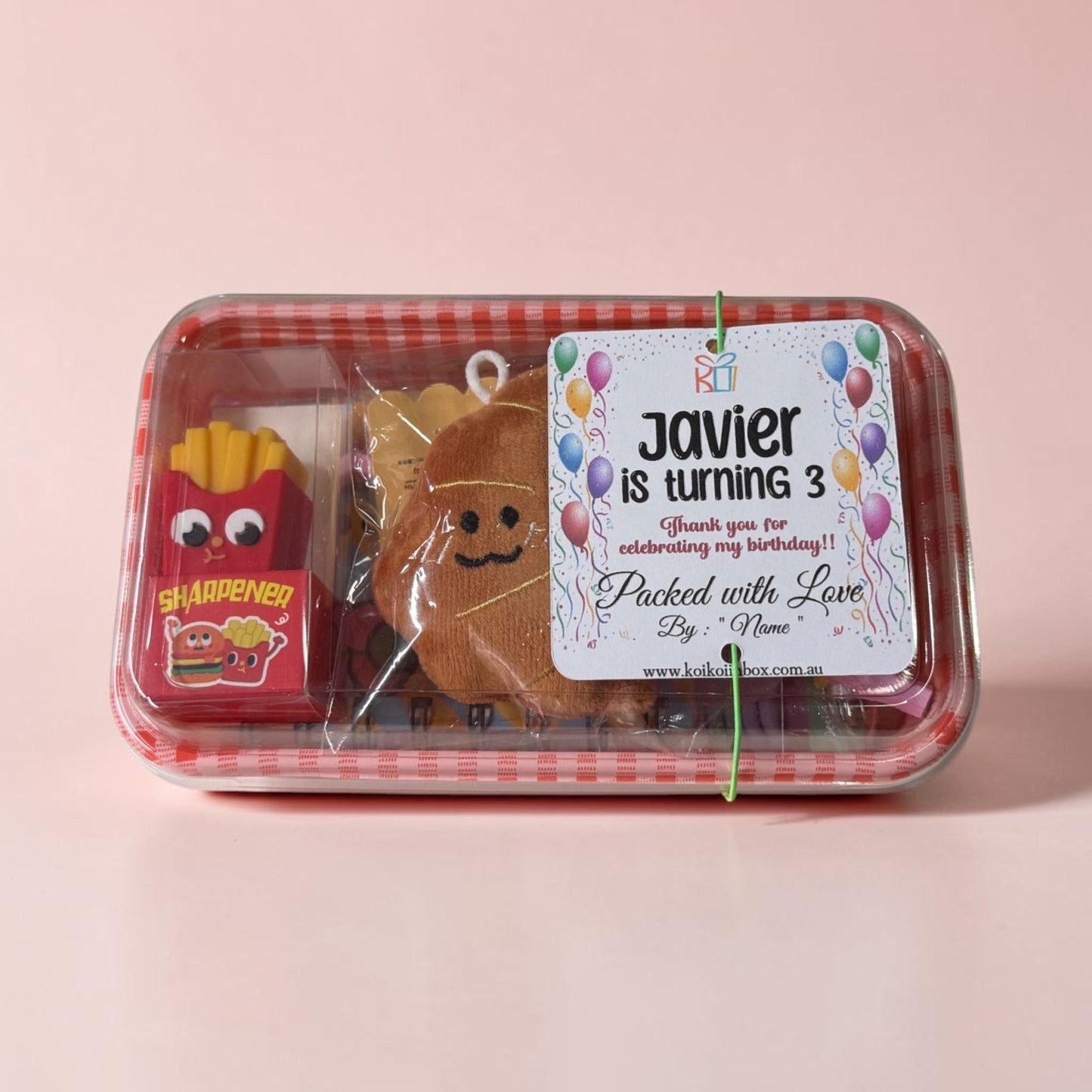 Bento Party Set (Girls) Kids Party Bag Australia - KOI KOI INBOX
