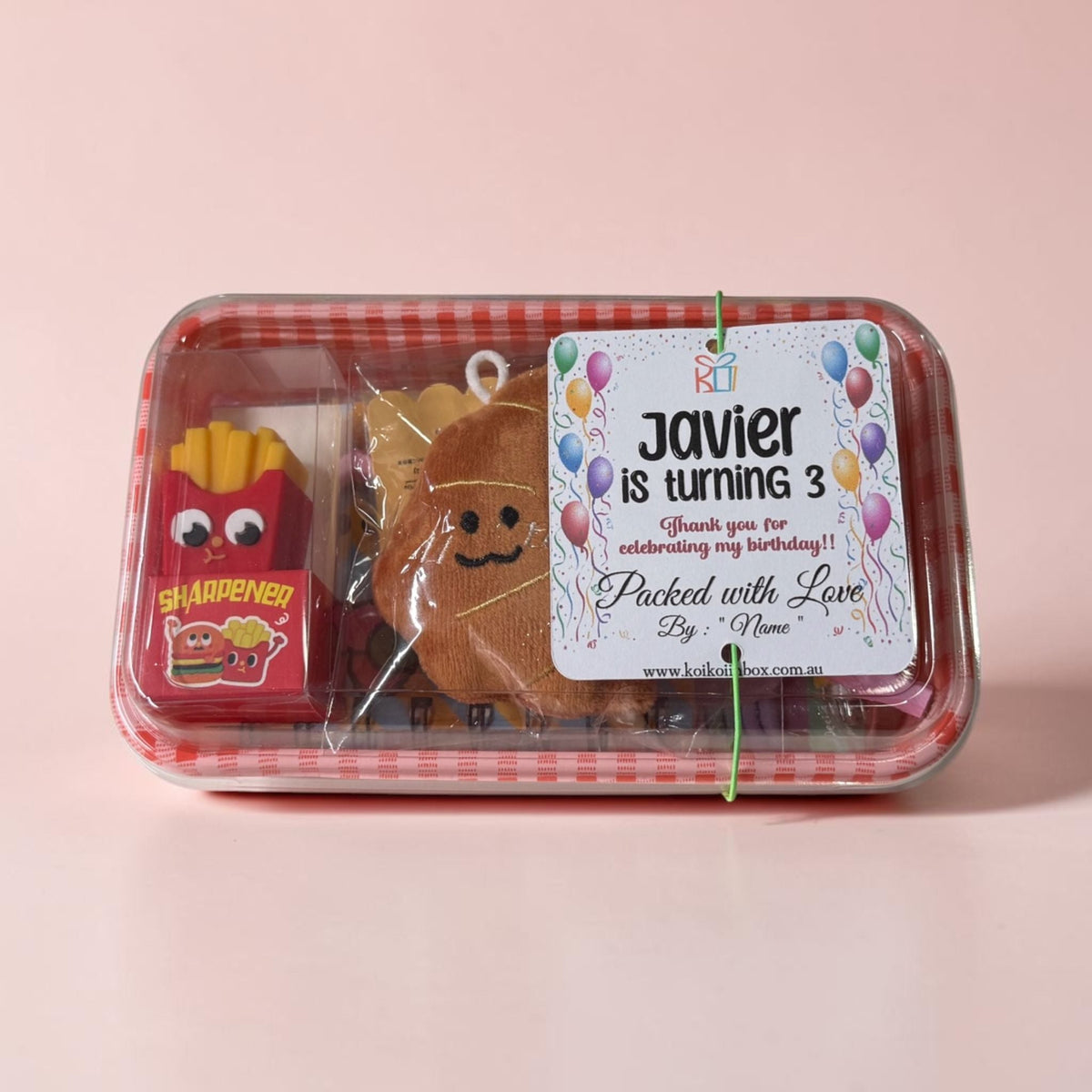 Bento Party Set (Girls) Kids Party Bag Australia - KOI KOI INBOX
