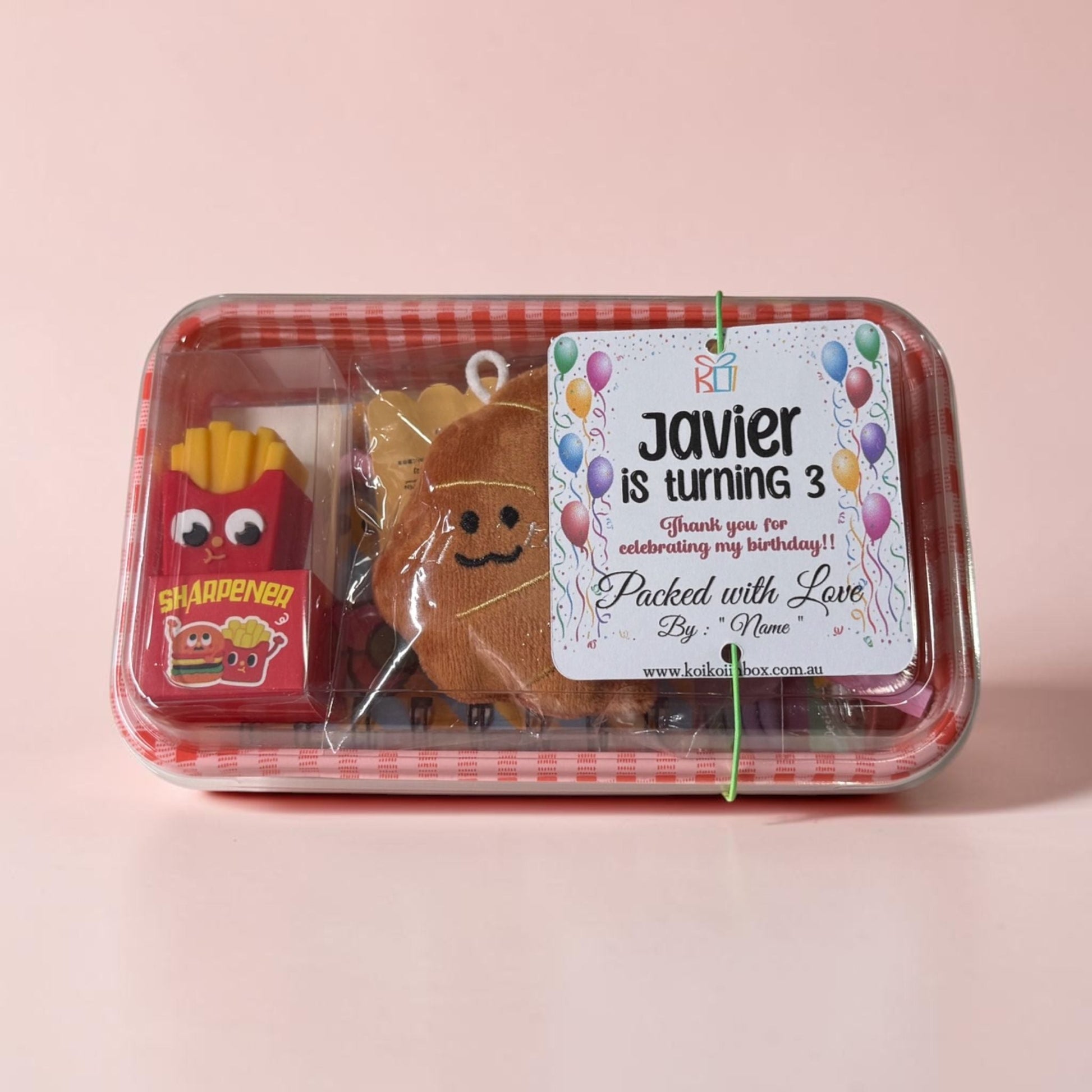 Bento Party Set (Girls) Kids Party Bag Australia - KOI KOI INBOX