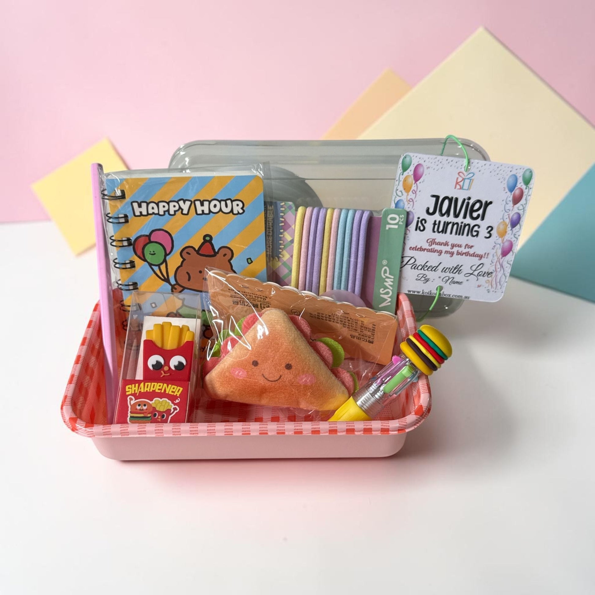 Bento Party Set (Girls) Kids Party Bag Australia - KOI KOI INBOX