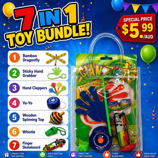 Boys Party Bag Fillers Bundle | 7-in-1 Kids Toy Party Favor Pack Australia Kids Party Bag Australia - KOI KOI INBOX