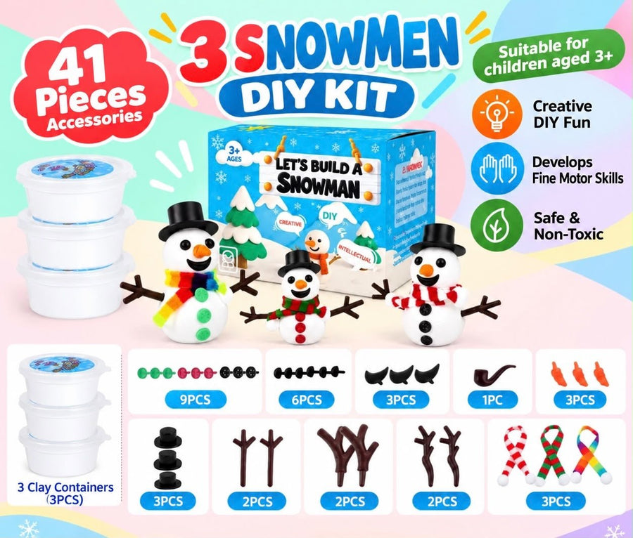 Christmas Build A Snowman Kit Kids Party Bag Australia - KOI KOI INBOX