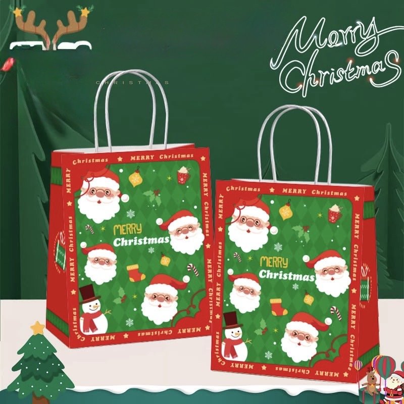 Christmas Paper Bag (12 pieces) Kids Party Bag Australia - KOI KOI INBOX