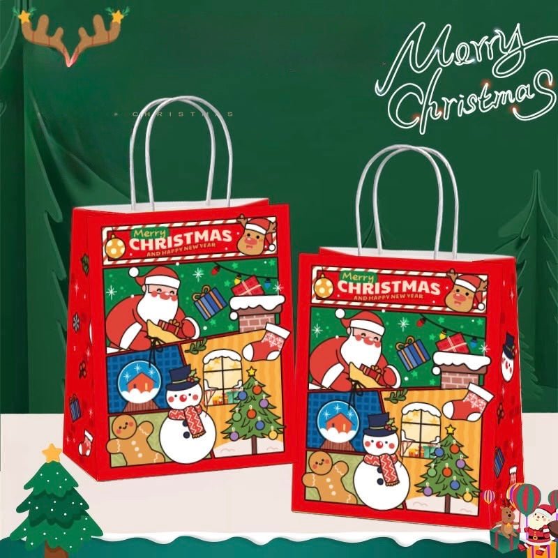 Christmas Paper Bag (12 pieces) Kids Party Bag Australia - KOI KOI INBOX