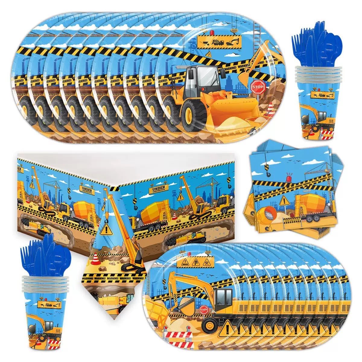 Construction Tableware Kids Party Bag Australia - KOI KOI INBOX