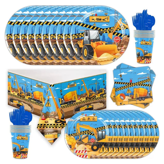 Construction Tableware Kids Party Bag Australia - KOI KOI INBOX