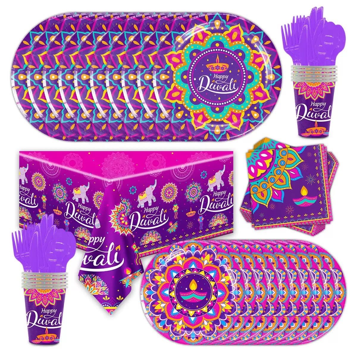 Diwali Tableware Kids Party Bag Australia - KOI KOI INBOX