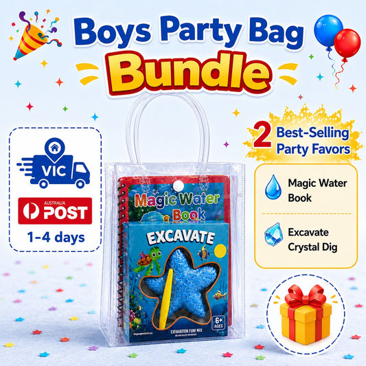Girls Excavate Fun + Magic Book Bundle Kids Party Bag Australia - KOI KOI INBOX