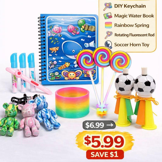 Kids Party Bag Bundle – Magic Book & Toys Bundle (5pcs) – Party Bags AU Kids Party Bag Australia - KOI KOI INBOX