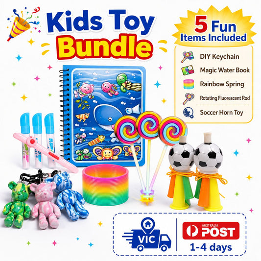 Kids Party Bag Bundle – Magic Book & Toys Bundle (5pcs) – Party Bags AU Kids Party Bag Australia - KOI KOI INBOX