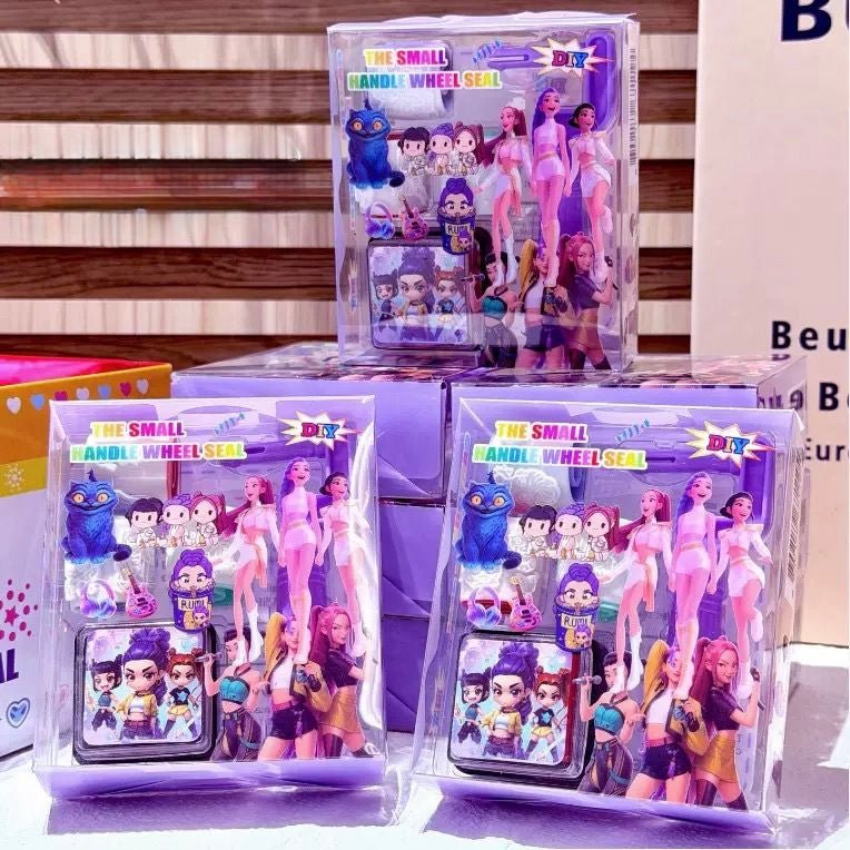 Kpop Demon Hunters Roller Stamp Set Kids Party Bag Australia - KOI KOI INBOX