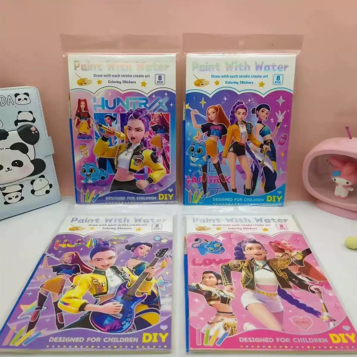 Kpop Demon Hunters Water Colour Book Kids Party Bag Australia - KOI KOI INBOX