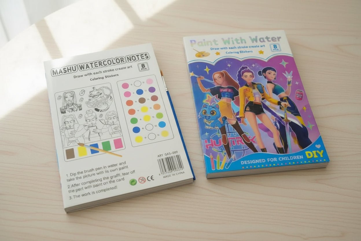 Kpop Demon Hunters Water Colour Book Kids Party Bag Australia - KOI KOI INBOX