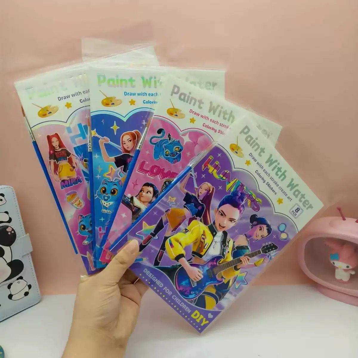 Kpop Demon Hunters Water Colour Book Kids Party Bag Australia - KOI KOI INBOX