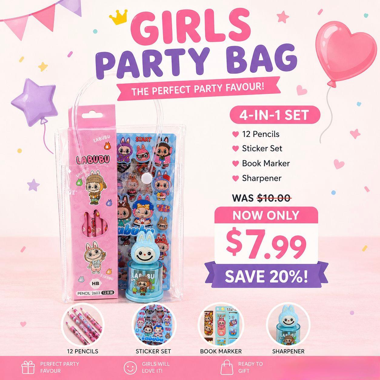 Labubu Bundle Bag A Kids Party Bag Australia - KOI KOI INBOX