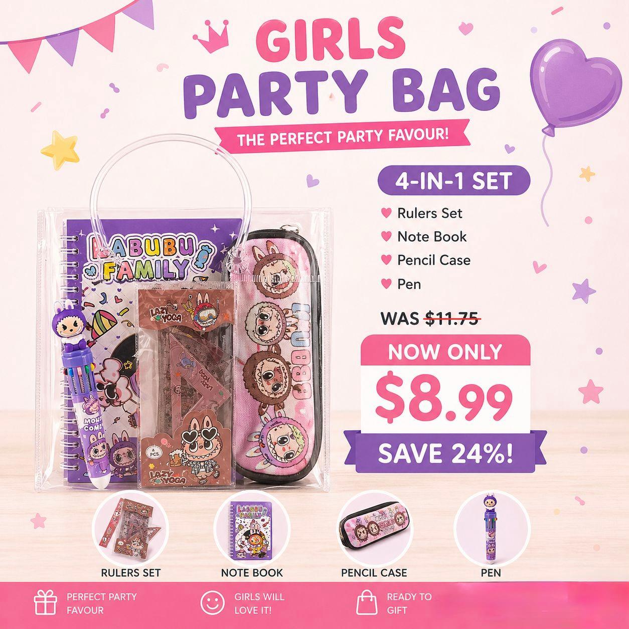 Labubu Bundle Bag B Kids Party Bag Australia - KOI KOI INBOX