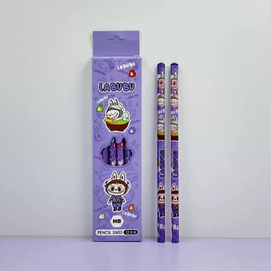 Labubu HB Pencils (12 pieces) Kids Party Bag Australia - KOI KOI INBOX