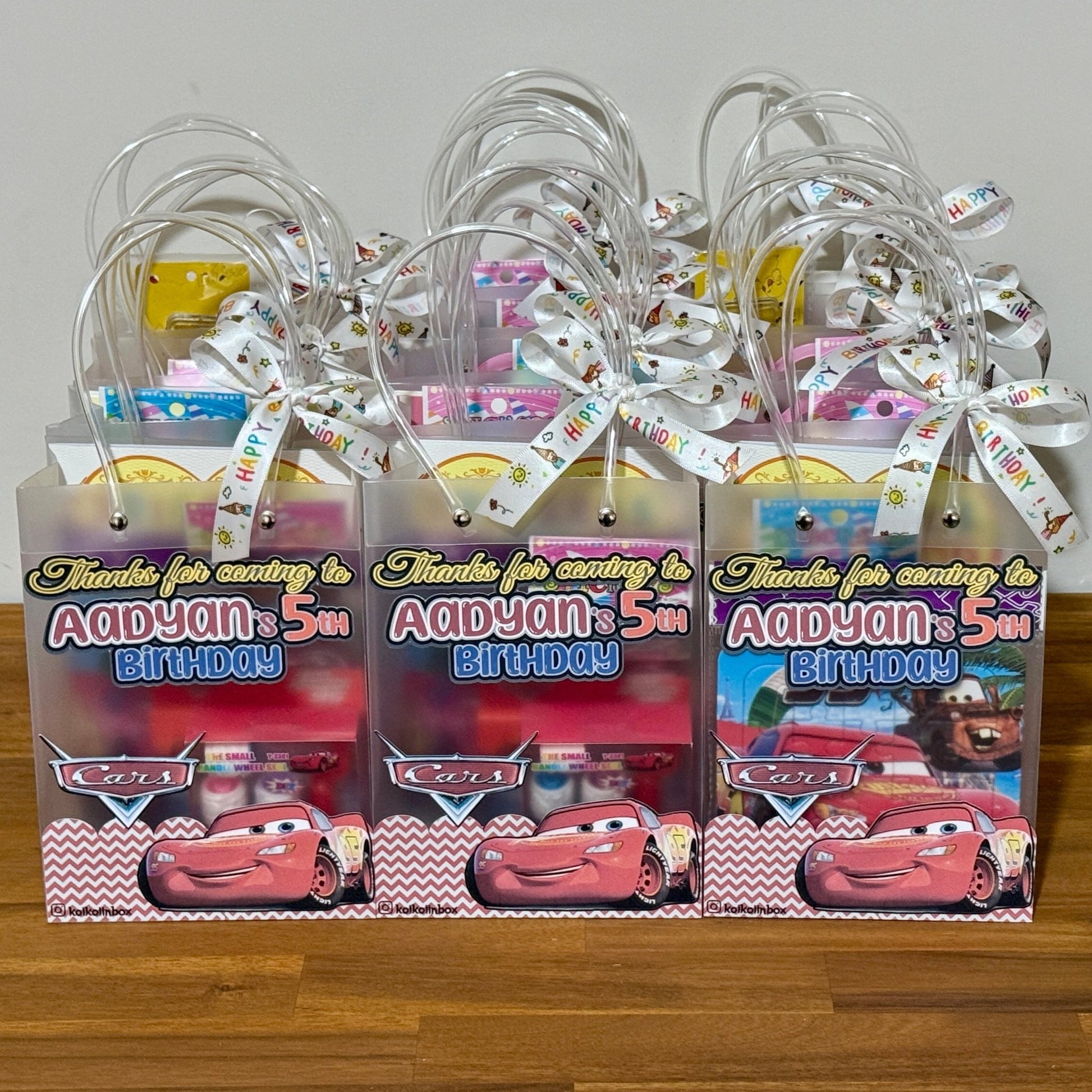 Mcqueen Cars Personalised Party Bag Kids Party Bag Australia - KOI KOI INBOX