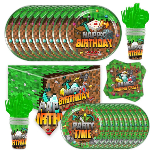 Minecraft Tableware Kids Party Bag Australia - KOI KOI INBOX