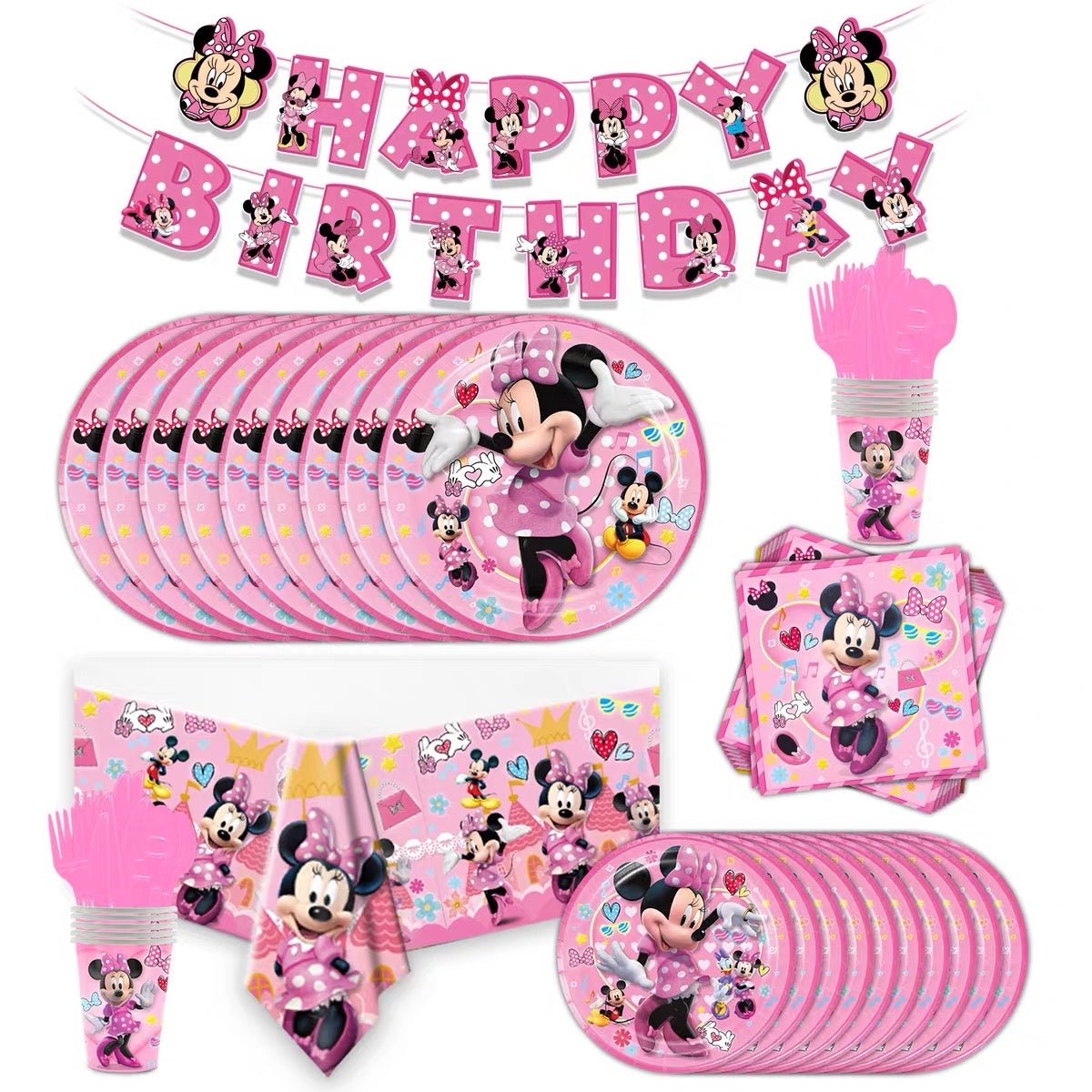 Minnie Tableware Kids Party Bag Australia - KOI KOI INBOX