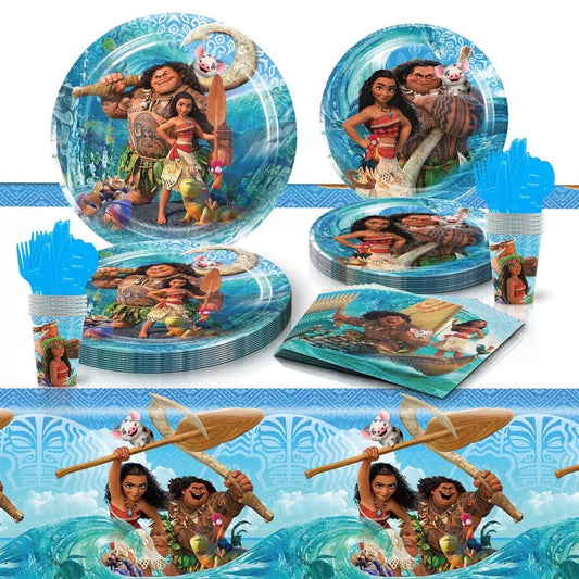Moana Tableware Kids Party Bag Australia - KOI KOI INBOX