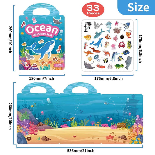 Ocean Jelly Sticker Book Kids Party Bag Australia - KOI KOI INBOX