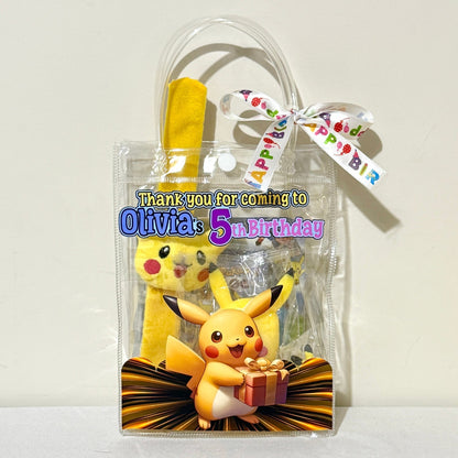 PIKACHU Personalised Party Bag Kids Party Bag Australia - KOI KOI INBOX