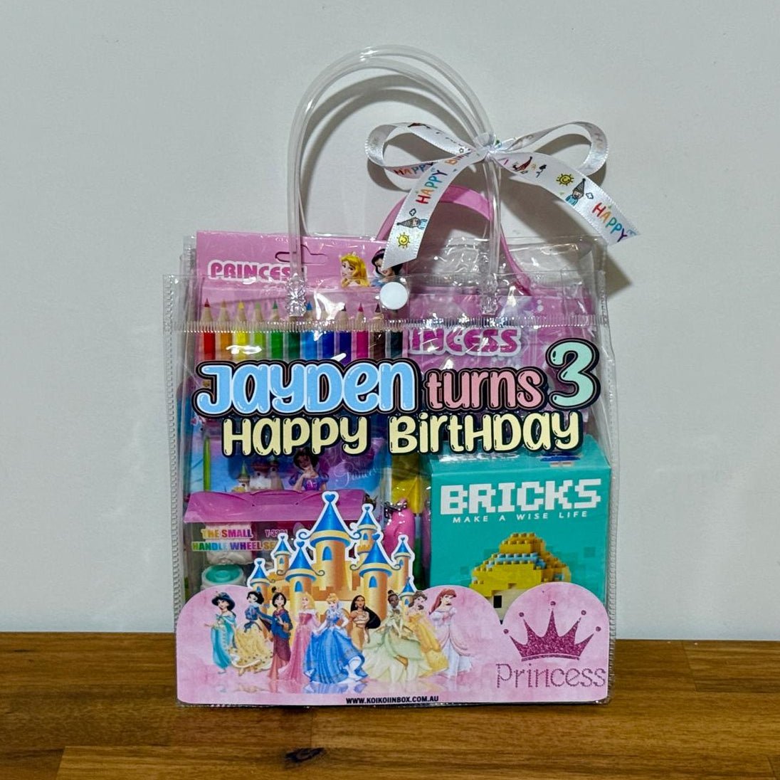 PRINCESS Personalised Party Bag Kids Party Bag Australia - KOI KOI INBOX