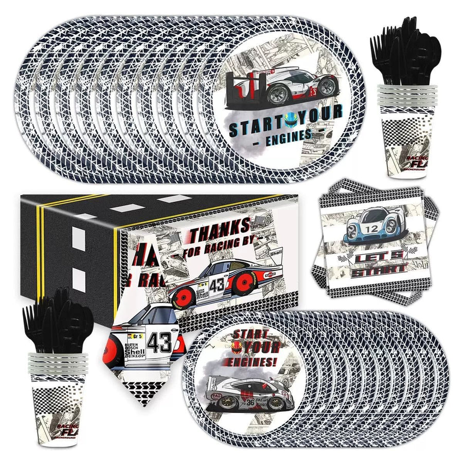 Racing Car Tableware Kids Party Bag Australia - KOI KOI INBOX