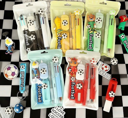 Soccer Stationery & Keychain Gift Pack Kids Party Bag Australia - KOI KOI INBOX