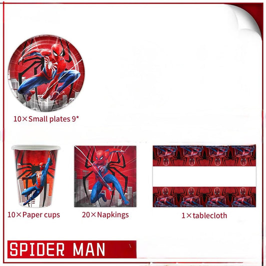 Spiderman Tableware Kids Party Bag Australia - KOI KOI INBOX